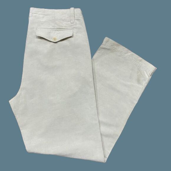 Banana Republic Vintage 2003 Linen Blend Light Tan Pants Men's Size 35 x 32 - Picture 1 of 9
